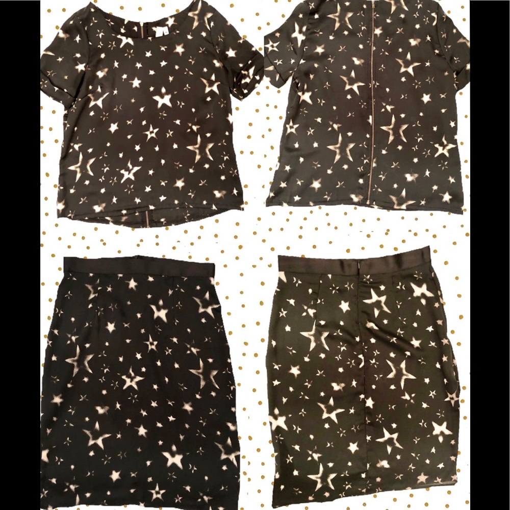 Bee 🐝 Stitched for Francesca’s Skirt & Top set